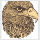 Sticker Animal à tête d'aigle (Feuille)