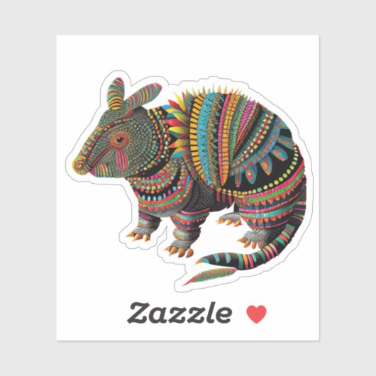 Sticker animal Armadillo Spirit (Feuille)