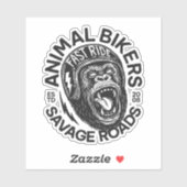 Sticker Animal Bikers (Feuille)