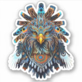 Sticker animal Hawk Spirit (Devant)