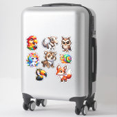 Sticker animal Imaginaire 3D Extravaganza (Sur valise)