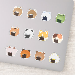 Sticker Animal mignon qui pleure