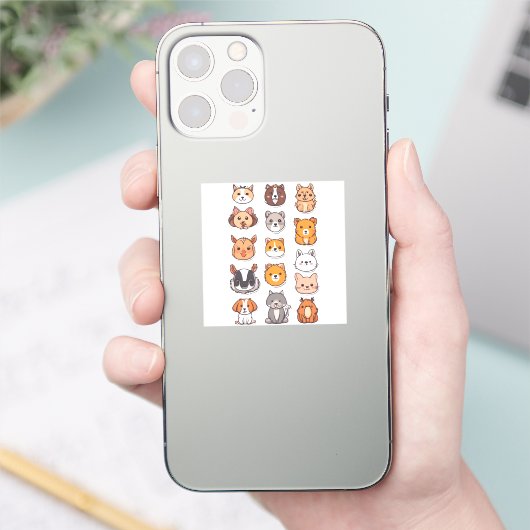 Sticker Animal Pals de charme (Téléphone)