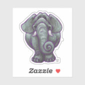 Sticker Animal Parade Peint Eléphant (Feuille)