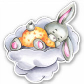 Sticker animal petit lapin mignon (Devant)