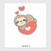 Sticker Animal préféré de Sloth Cute (Feuille)