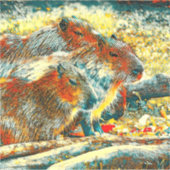 Sticker AnimalArt_Capybara_005 (Devant)