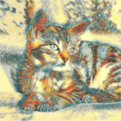 Sticker AnimalArt_Cat_015 (Devant)
