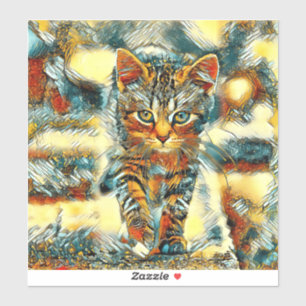 Sticker AnimalArt_Cat_031