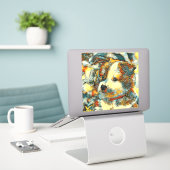 Sticker AnimalArt_Dog_002 (Ordinateur portable sur le bureau)
