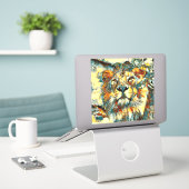 Sticker AnimalArt_Lion_002 (Ordinateur portable sur le bureau)