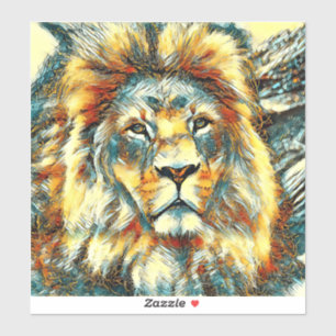 Sticker AnimalArt_Lion_005