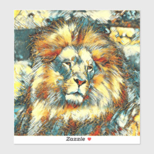 Sticker AnimalArt_Lion_07