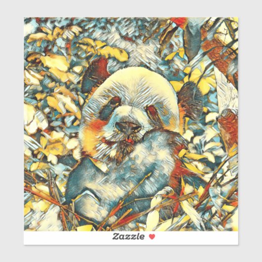 Sticker AnimalArt_Panda_012 (Feuille)