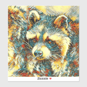 Sticker AnimalArt_Raccoon_004