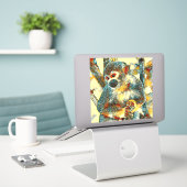 Sticker AnimalArt_Singe_003 (Ordinateur portable sur le bureau)