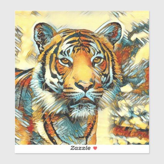 Sticker AnimalArt_Tiger_004 (Feuille)