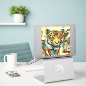 Sticker AnimalArt_Tiger_004 (Ordinateur portable sur le bureau)