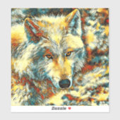 Sticker AnimalArt_Wolf_003 (Feuille)
