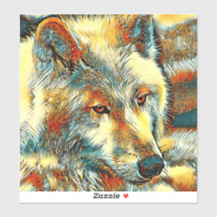 Sticker AnimalArt_Wolf_07