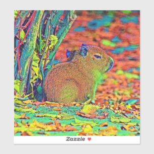 Sticker AnimalColor_Capybara_001