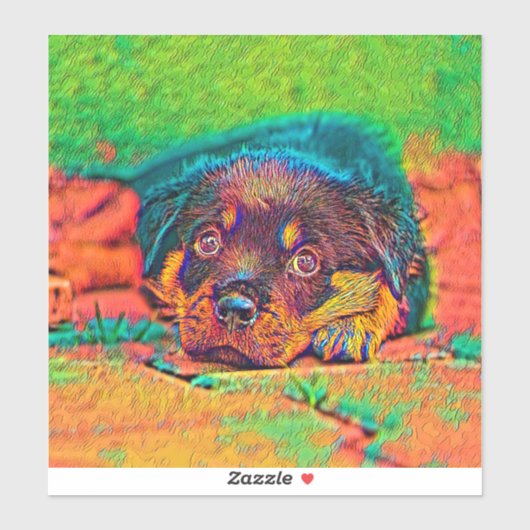 Sticker AnimalColor_Dog_002 (Feuille)