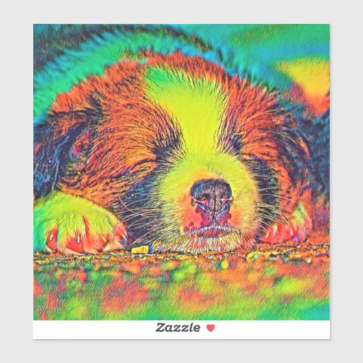 Sticker AnimalColor_Dog_017 (Feuille)