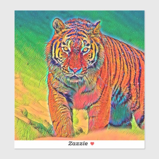 Sticker AnimalColor_Tiger_005 (Feuille)