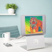 Sticker AnimalColor_Tiger_005 (Ordinateur portable sur le bureau)