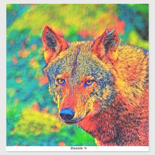 Sticker AnimalColor_Wolf_002_by_JAMColors (Feuille)