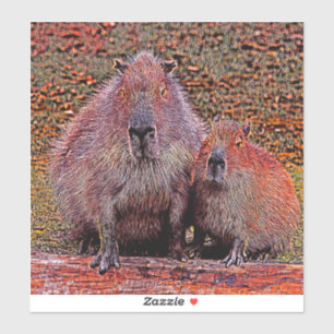 Sticker AnimalMix_Capybara_003