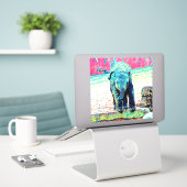 Sticker AnimalMix_Elephant_002 (Ordinateur portable sur le bureau)