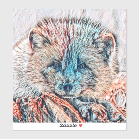 Sticker AnimalMix_Fox_009 (Feuille)