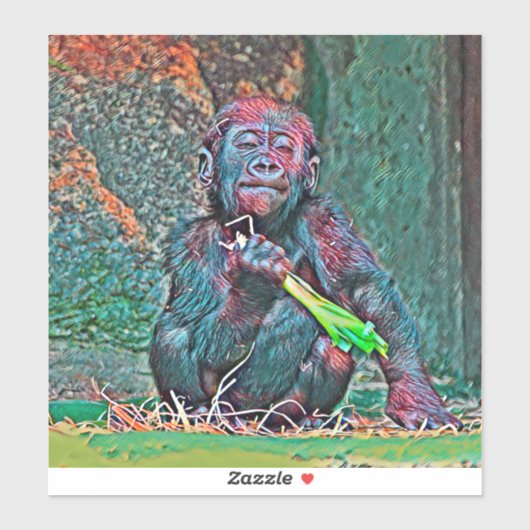 Sticker AnimalMix_Gorilla_004 (Feuille)