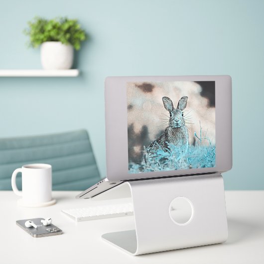 Sticker AnimalMix_Rabbit_024 (Ordinateur portable sur le bureau)