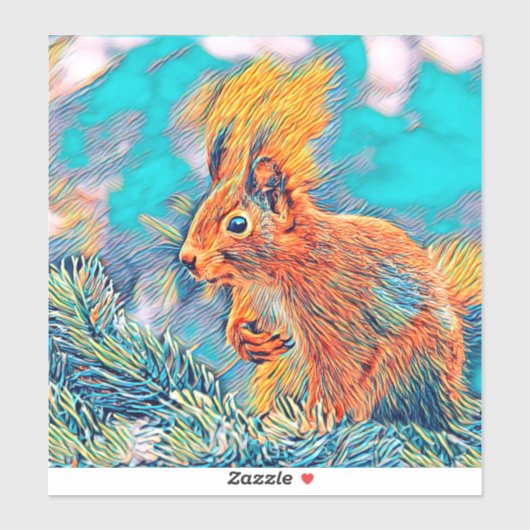 Sticker AnimalMix_Squirrel_001 (Feuille)