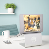 Sticker AnimalMix_Tiger_009 (Ordinateur portable sur le bureau)