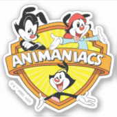 Sticker Animaniacs | Warner Brothers & Sister WB Shield (Devant)