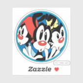 Sticker Animaniacs | Warner Siblings Circle Graphic (Feuille)