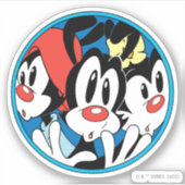 Sticker Animaniacs | Warner Siblings Circle Graphic (Devant)