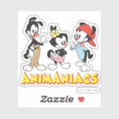 Sticker Animaniacs | Yakko, Dot et Wakko debout (Feuille)