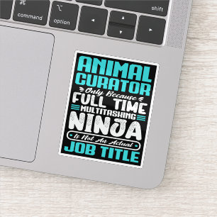 Sticker Animateur Titre du travail Profession Compétences