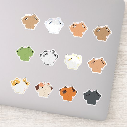 Sticker Animaux couples (Détail)