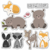 Sticker Animaux de bois bébé (Devant)