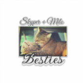 Sticker Animaux de compagnie amis besties ajouter nom anim (Devant)