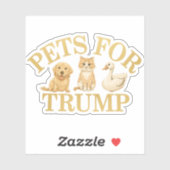 Sticker Animaux de compagnie pour Trump : montrer son sout (Feuille)