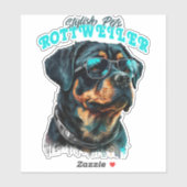 Sticker Animaux de compagnie stylish Rottweiler (Feuille)