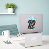 Sticker Animaux de compagnie stylish Rottweiler (Ordinateur portable sur le bureau)