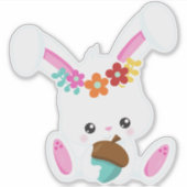 Sticker Animaux de printemps, Lapin mignon, Petit Lapin, F (Devant)
