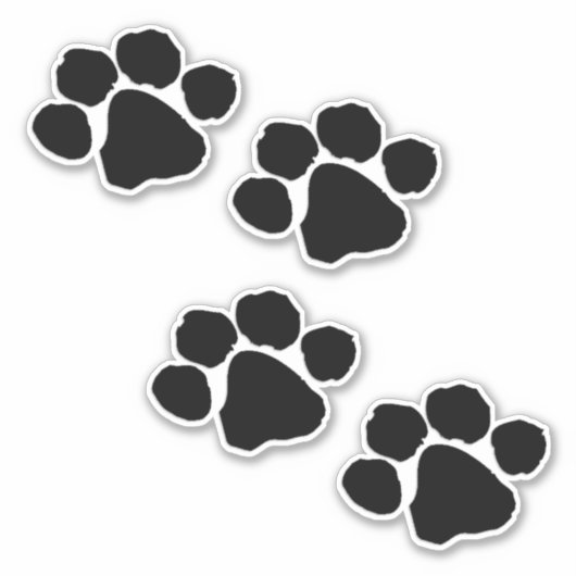 Sticker Animaux Empreintes de pattes (Devant)